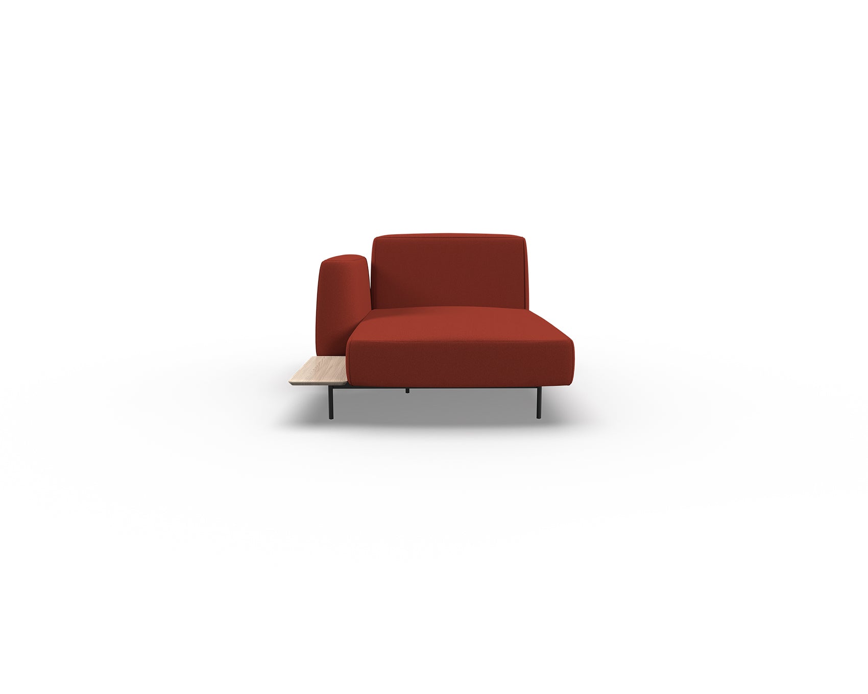 Noon Sofa Left Chaise with Shelf